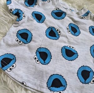 Sesame Street Unisex T-shirt, Size 0-3M